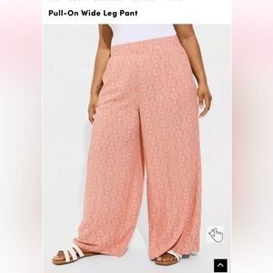 Torrid Pink Wide Leg Pants